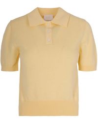 A.P.C. - Short-Sleeve Knit Polo Shirt - Lyst
