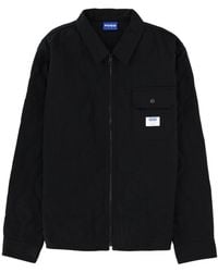 HUGO - Solid Shirt Collar Jacket - Lyst