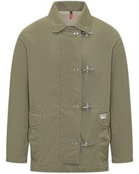Fay - Solid Shirt Collar Jacket - Lyst