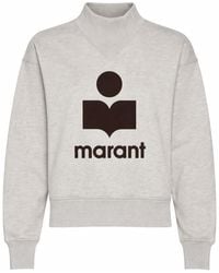 Isabel Marant - Logo Mock Collar Sweatshirt - Lyst
