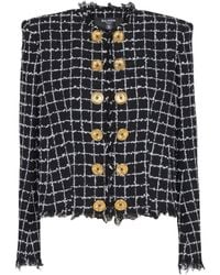 Balmain - Tweed Blazer - Lyst