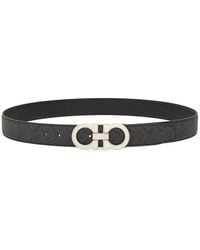 Ferragamo - Gancini Leather Belt - Lyst