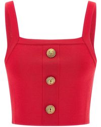 Balmain - Brassiere Top - Lyst