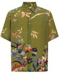 Etro - Floral Print Mini Shirt For - Lyst