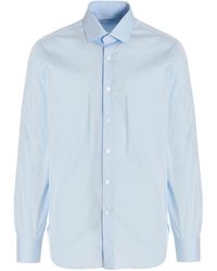 Barba Napoli - Light Regular Solid Shirt - Lyst