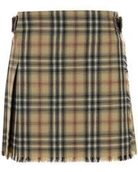 Burberry - Skirts - Lyst