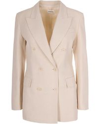 P.A.R.O.S.H. - Solid Notched Lapel Blazer - Lyst
