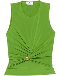 Elisabetta Franchi - Round Neck Top - Lyst