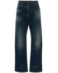 Prada - Straight Mid Rise Jeans - Lyst