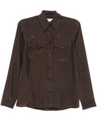 Xacus - Dark Regular Solid Shirt - Lyst