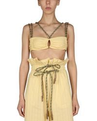 Miista - Solid V Neck Top - Lyst
