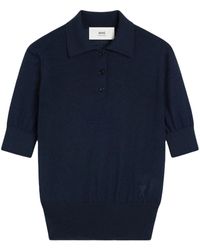 Ami Paris - De Coeur Polo Top - Lyst