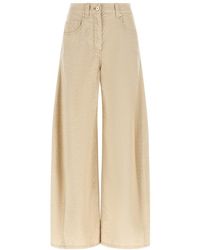 Brunello Cucinelli - Relaxed Flat Front Pants - Lyst