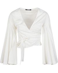 Jacquemus - Solid V Neck Top - Lyst