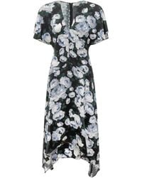 Stella McCartney - Floral V Neck Midi Dress - Lyst