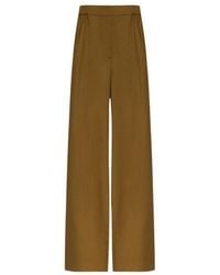 Max Mara - Straight Flat Front Pant - Lyst