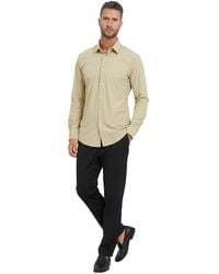 BOSS - Slim Solid Shirt - Lyst