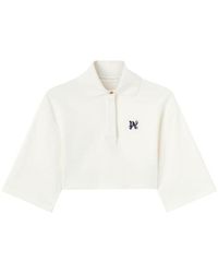 Palm Angels - Monogram Cropped Polo Shirt - Lyst