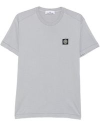 Stone Island - Logo Cotton T-Shirt - Lyst