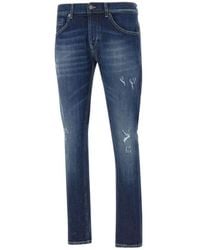 Dondup - Slim Solid Jeans - Lyst