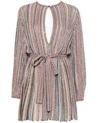 Missoni - Zig Zag Motif Short Dress - Lyst