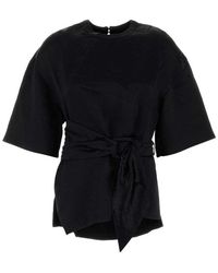 Nanushka - Round Neck T-Shirt - Lyst