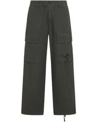 C.P. Company - Wide Leg Cargo Pants With Concealed Fastening - Lyst