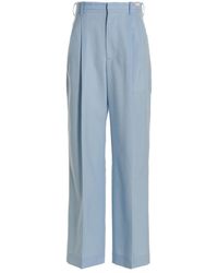 Marni - Front Pleat Wool Trousers - Lyst