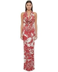 DSquared² - Floral Halter Neck Maxi Dress - Lyst