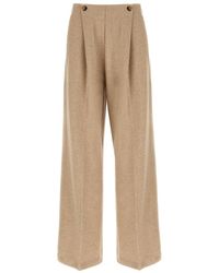 Max Mara - Loose Flat Front Pants - Lyst