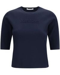 Max Mara - Logo Crew Neck T-Shirt - Lyst