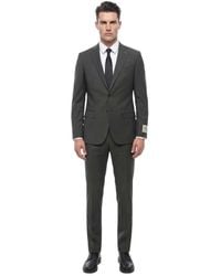 Corneliani - Charcoal Notched Lapel Suit - Lyst