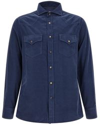 Brunello Cucinelli - Corduroy Shirt - Lyst
