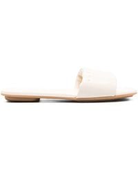 Hogan - Leather Slide Shoes - Lyst