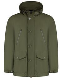 Woolrich - Solid Hood Jackets - Lyst