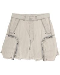 Rick Owens - Cotton Zip-Detail Cargo Shorts - Lyst