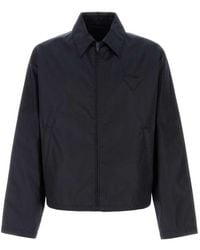 Prada - Dark Regular Jacket - Lyst