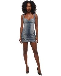 Off-White c/o Virgil Abloh - Sweet Heart Neck Mini Dress - Lyst