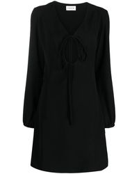 P.A.R.O.S.H. - Abito V-Neck Keyhole Dress - Lyst