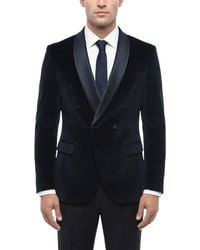 Corneliani - Dark Shawl Lapel Blazer - Lyst