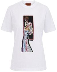Missoni - Graphic Crew Neck T-Shirt - Lyst