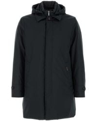 Moorer - Dark Parka Jacket - Lyst