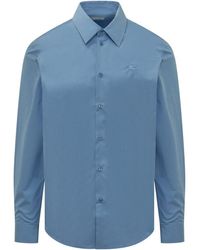 Burberry - Regular Solid Shirt - Lyst