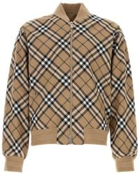 Burberry - Embroidered Polyester-Wool Bomber Jacket - Lyst