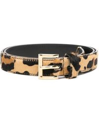 Prada - Leopard-Panel Belt - Lyst