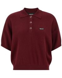 ROTATE BIRGER CHRISTENSEN - 'Slinky Knit' Polo Shirt - Lyst