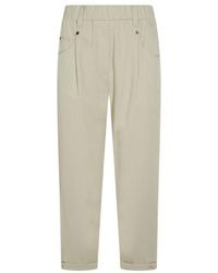 Brunello Cucinelli - Relaxed Elasticated Pants - Lyst