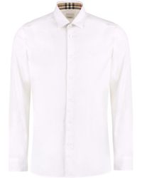 Burberry - Regular Solid Shirt - Lyst
