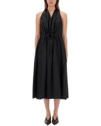 Aspesi - Sleeveless Poplin Midi Dress - Lyst