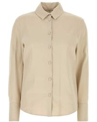 Max Mara - Badesse Sand Linen-Blend Shirt - Lyst